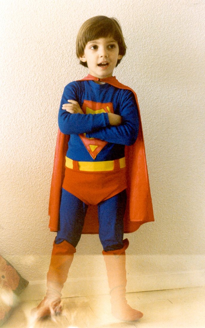 Nacho de niño. Me gustaban los superhéroes…