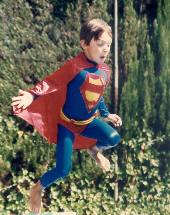 Nacho de niño. Me gustaban los superhéroes…