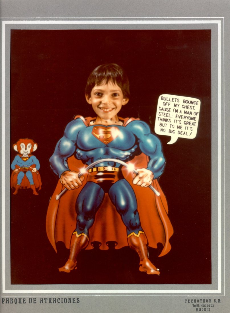 Nacho de niño. Me gustaban los superhéroes…